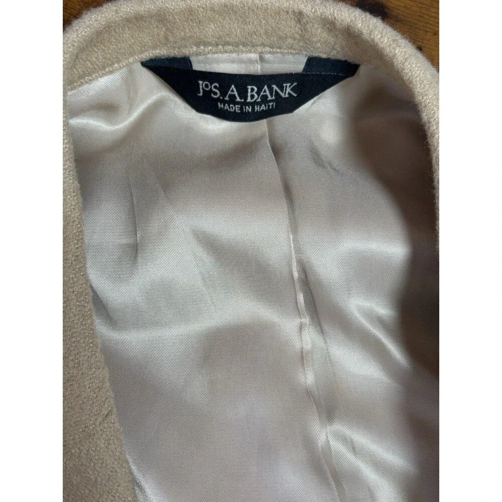 Jos A Bank Blazer 42L 100% Camel Hair Sports Coat Suit Jacket Tan 2 Button